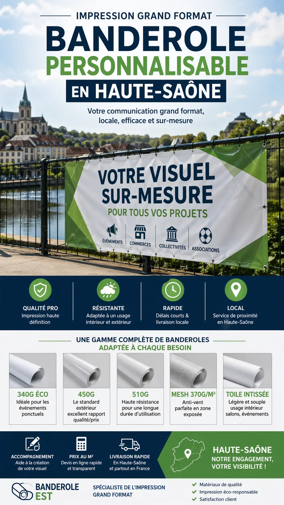 banderole personnalisable haute-saone impression grand format exterieur
