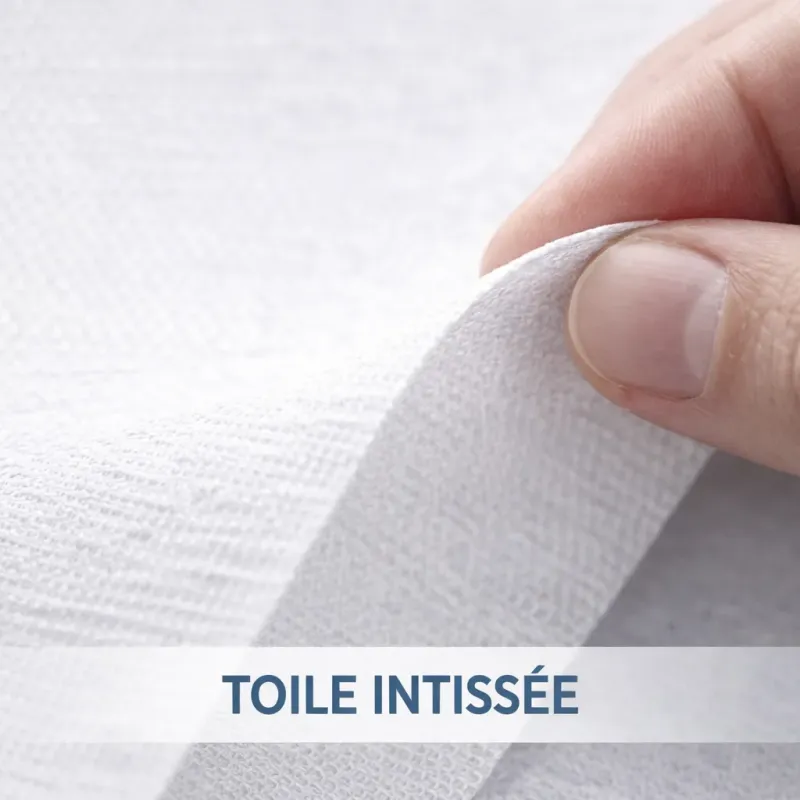 Zoom texture toile intissée personnalisable pour signalétique intérieure